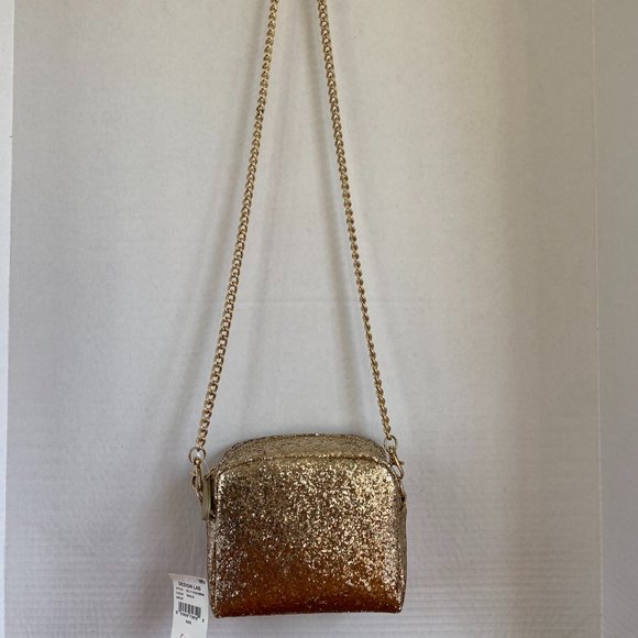 Design Lab Gold Glitter Shoulder Bag - Picture 2 of 6